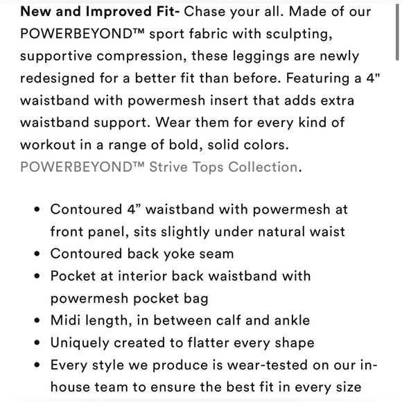 NWT Beyond Yoga Set: Powerbeyond Midi Legging Cropped Tank Hazy Peri Periwinkle - Picture 6 of 7